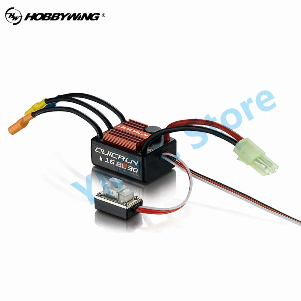 

HobbyWing QuicRun WP 16BL30 Sensorless Brushless ESC Speed Controller,2435 4500KV/6500KV Motor for 1/16 1/18 Touring Cars