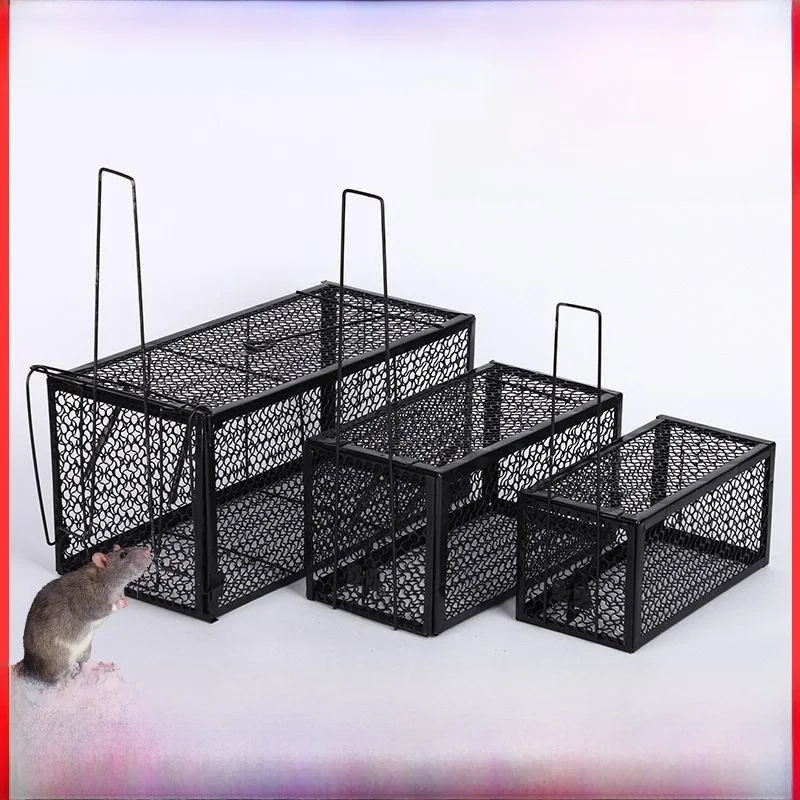 Automatic Mouse Trap Cage One-Way Entrance No Exit Home Use Iron Net Mouse Control Device New Model Eco-Friendly Pest Control