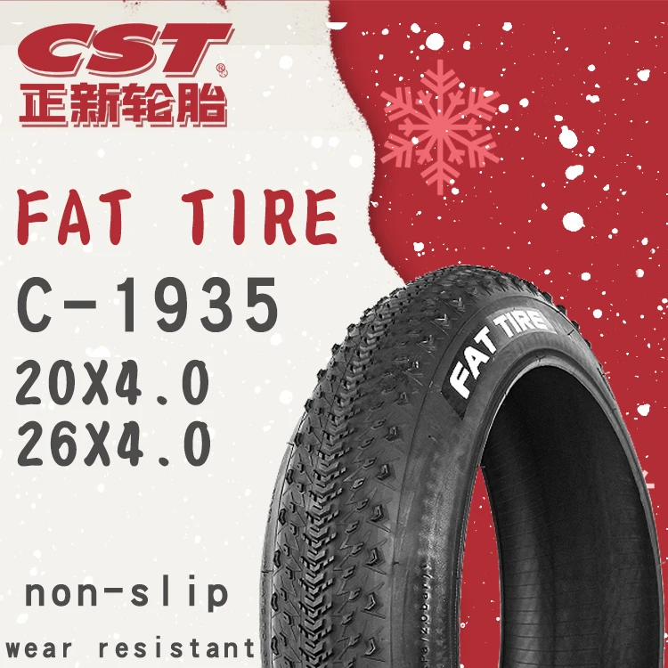 CST Fat Tire Snow Beach Fahrradreifen 20X4,00 26*4,0 Elektro-Schneemobil 26er MTB Fahrradteile 20 Zoll Fahrrad Anti-Rutsch Fat Tire – Detail 1