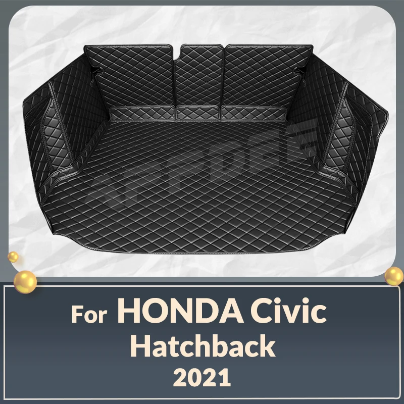 

Auto Full Coverage Trunk Mat For HONDA Civic Hatchback 5-Seat 2021 Car Boot Cover Pad Cargo Liner Interior Protector Accessories