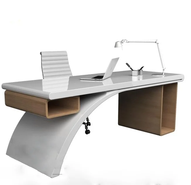 Computer desk, Nordic boss manager, special-shaped desk, paint desktop