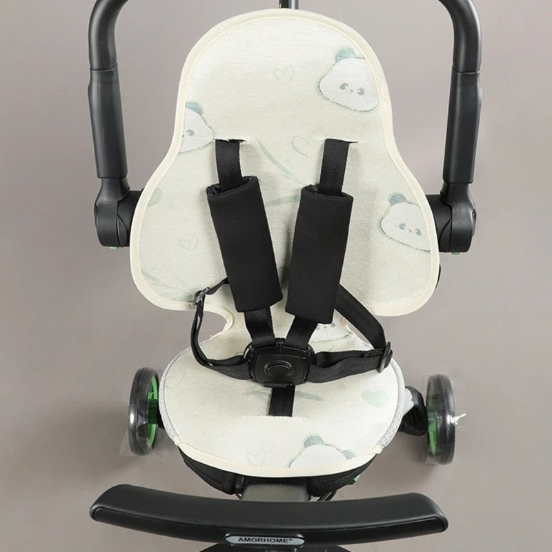  Easy Cleaning Baby Pram Mat Combining Ice Silk And Bamboo Machine Washable For Optimal Ventilation