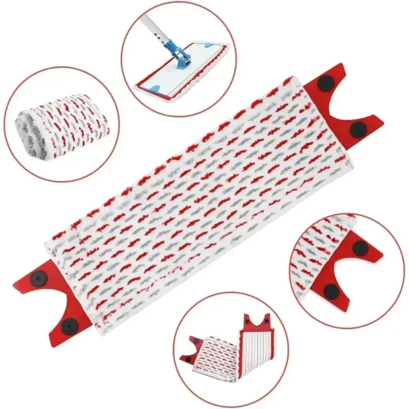 High Quality Microfiber Floor Mop Pads Reusable Flat Spin Mop Cloth Replacement for UltraMax Quick Drying Machine Washabl