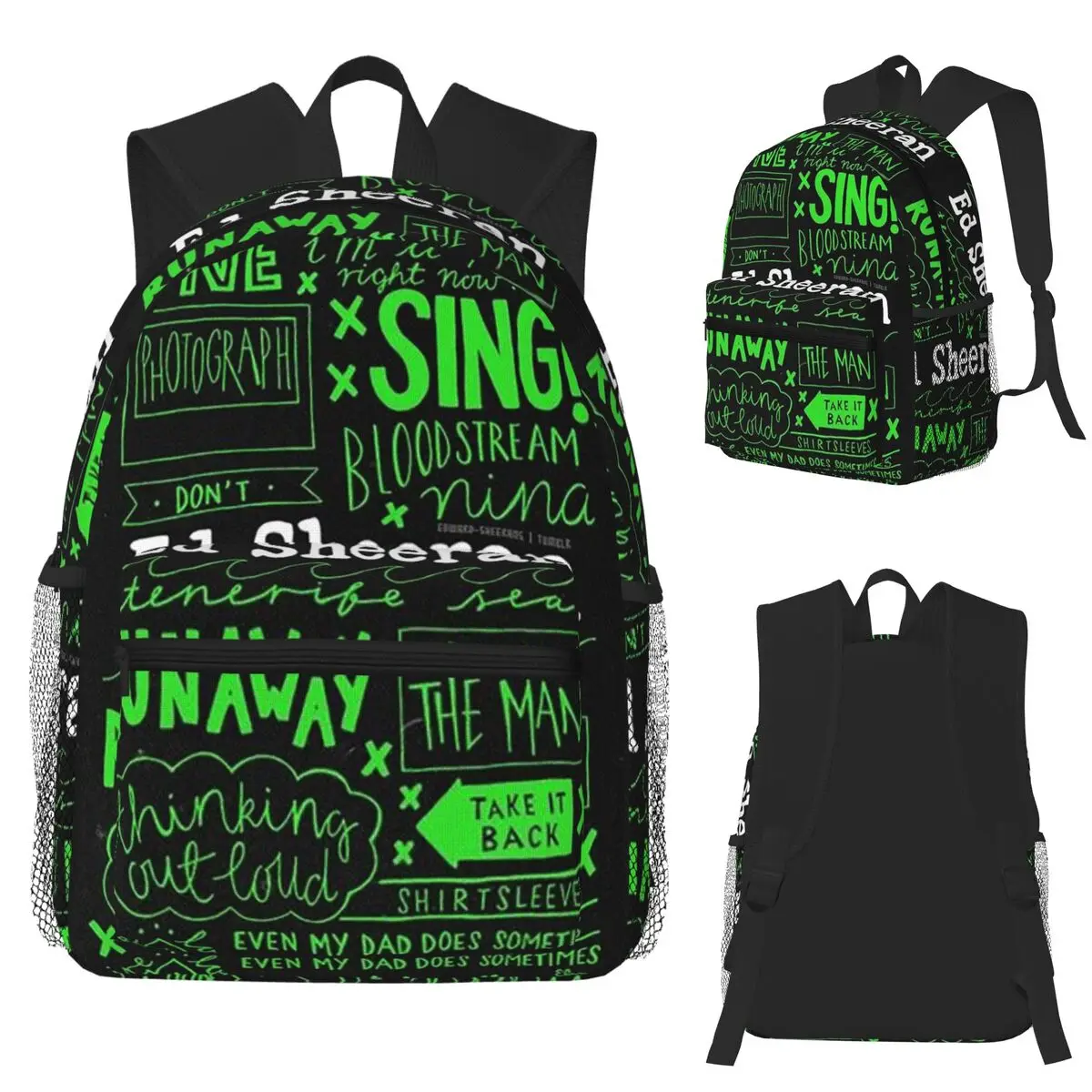 

The Mathematics Tour ED SHEERAN Студенческий рюкзак Школьная сумка Походный дорожный рюкзак для мальчиков и девочек Модная сумка для книг Сумки на плечо