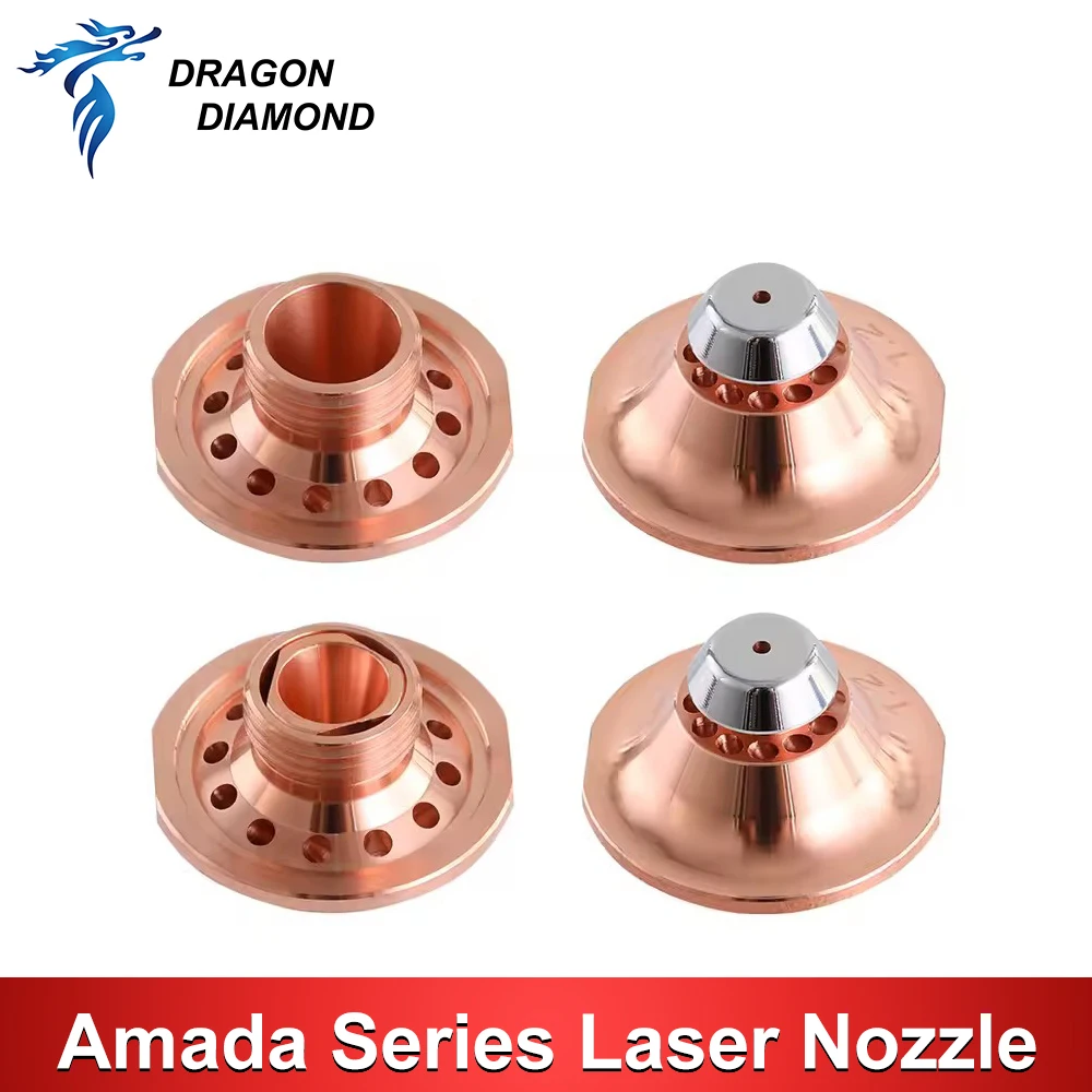 10Pcs Amada D25 H20 M12 High-Speed Cutting Nozzle Water Cooler Nozzle for Amada Laser Cutting Head