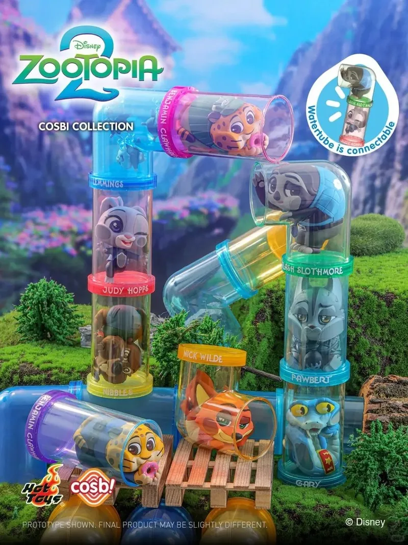 Zootopia 2 Nick and Judy Light Ning Bolt ضابط الشرطة Cosbi صندوق أعمى شخصية صغيرة طبعة واحدة للهدايا