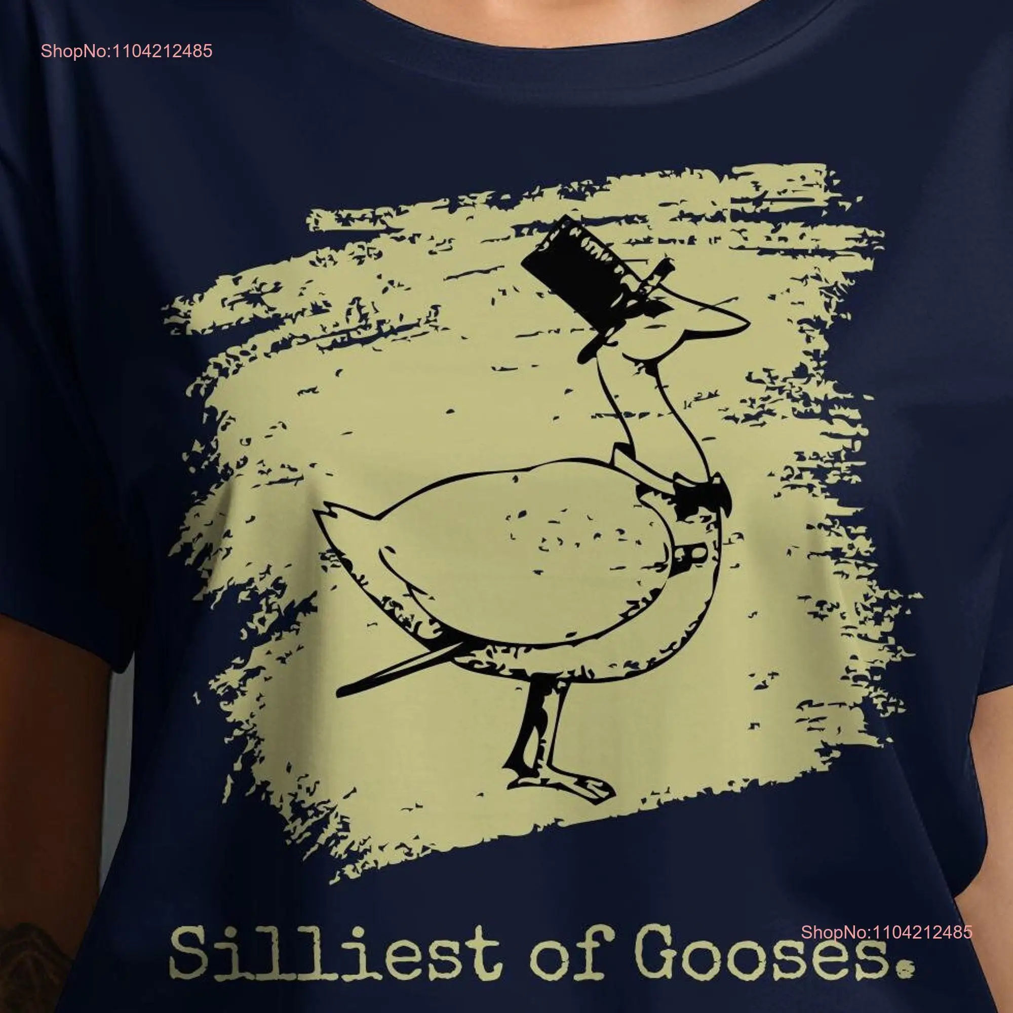 Silliest of Gooses T Shirt Ladies Crewneck Cute Funny  long or short sleeves