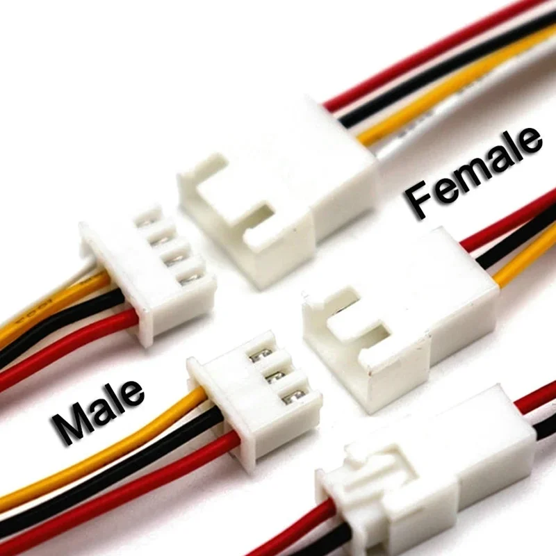 10PCS XH2.54 2/3/4/5/6 Pin Pitch 2.54mm Wire 20cm Cable Connector XH Plug Male Female Battery Charging Cable 26AWG 200MM Length