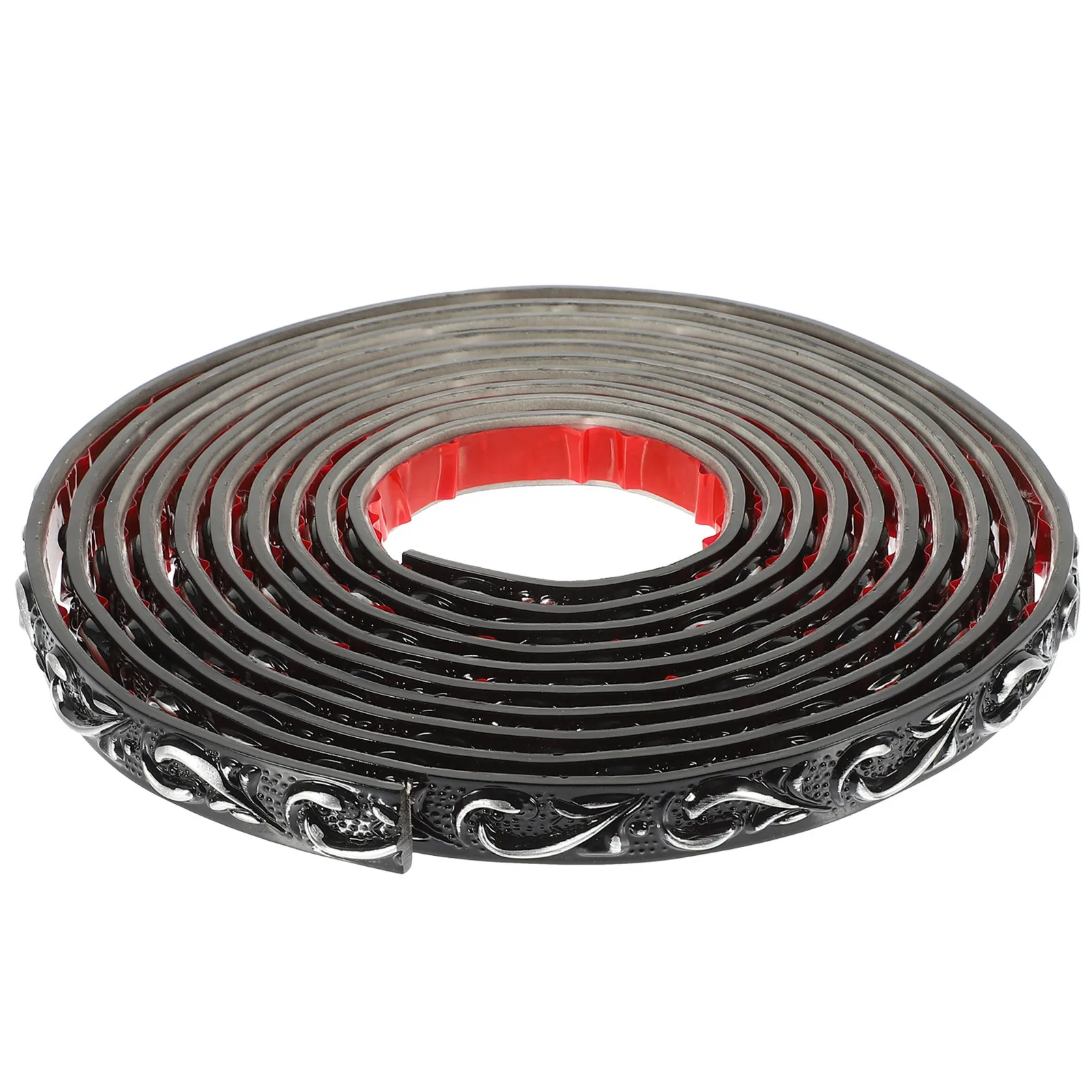 لفة تقليم صب PVC ذاتية اللصق، عصا تقشير سهلة، شريط تزيين حافة الحائط الزاوية، مرن قابل للقطع لغرفة النوم المنزلية