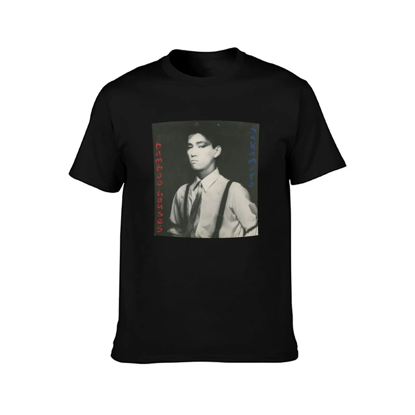 RYUICHI SAKAMOTO - BAMBOO HOUSES T-Shirt Odor Resistant Short Sleeve Top T-Shirt