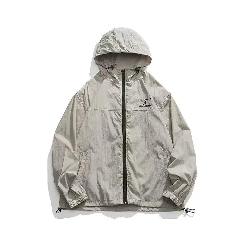 Lightweight Outdoor Ice Silk Men's Women's Summer New Style Breathable Large Size Sun Protection Outerwear Fashionable Nylon