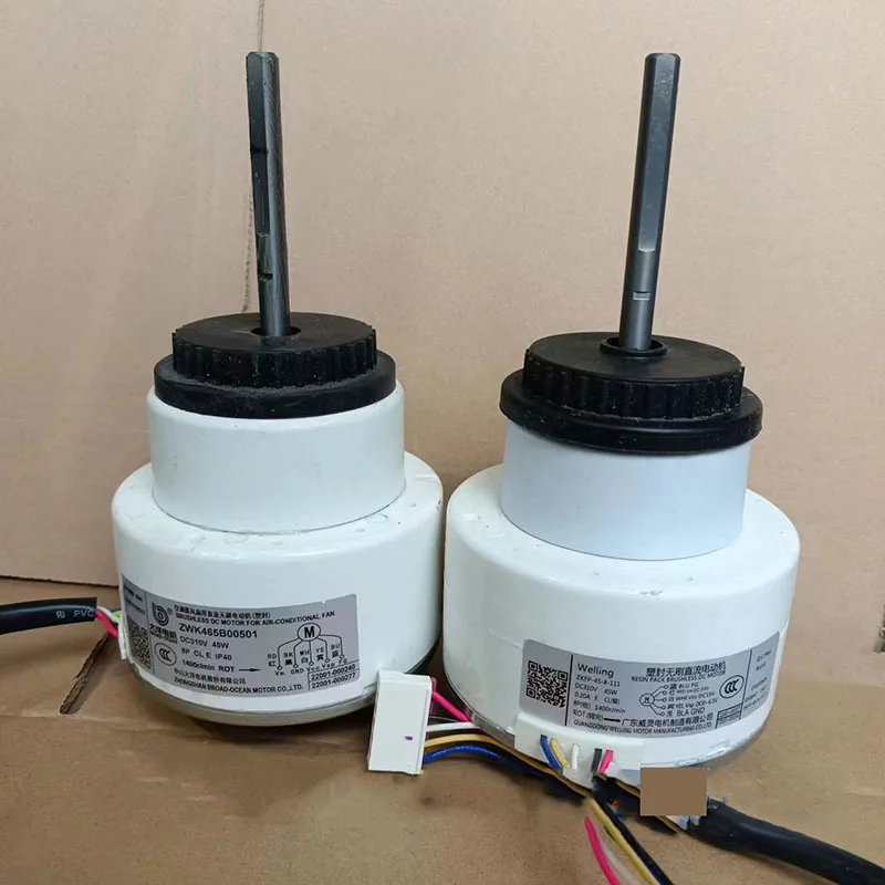 Motor de ventilador CC DC310V 45W 1400r/min para unidad interior de aire acondicionado TCL ZKFP-45-8-111 ZWK465B00501 piezas de Motor de acondicionamiento