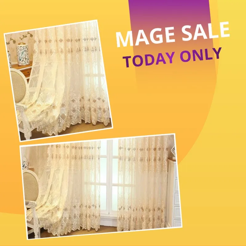 Modern Eight-character Flower Embroidery Balcony Living Room Bedroom Partition Yarn Atrium Embroidery Translucent Fashion