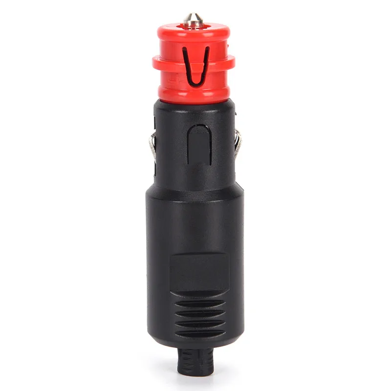 1Pc Universal 12V-24V Car Cigarette Lighter Plug Socket Power Plug Connection Male Adaptor Connectors