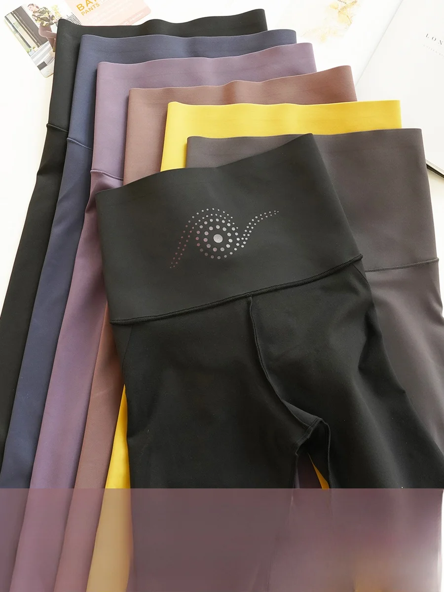 

High-Waist Fce-Lined Yoga Pants Leggings for Women Butt-Lifting Crion Tummy Control Outerwear Fitn Long Pants