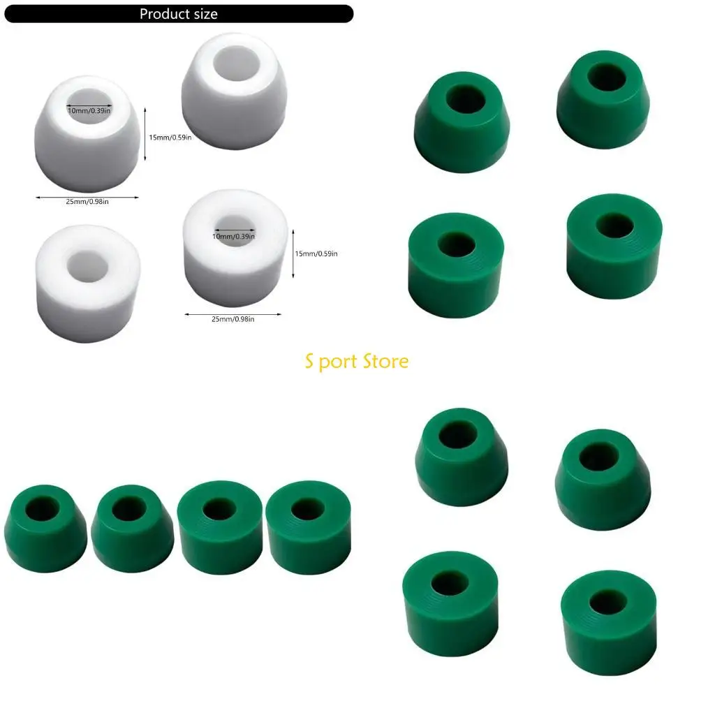 U2JB 4pack لوح التزلج صدمات امتصاص طوقا وسائد الأسطوانة المضادة للاهتزاز وسادة تعزز الاستقرار والقدرة على المناورة #1