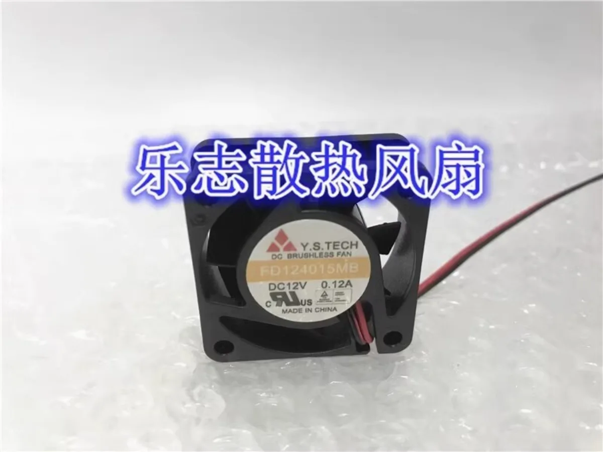 For Y.S.TECH FD124015MB 4015 DC12V 0.12A 2-Wire Silent Cooling Fan