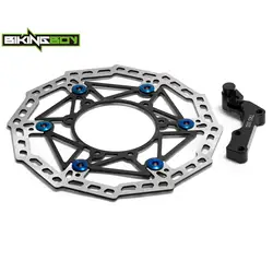BIKINGBOY For Sur-ron Ultra Bee Surron UB 270mm Oversize Front Brake Disc Disk Rotor + Bracket Adaptor Floating Electric Dirt MX
