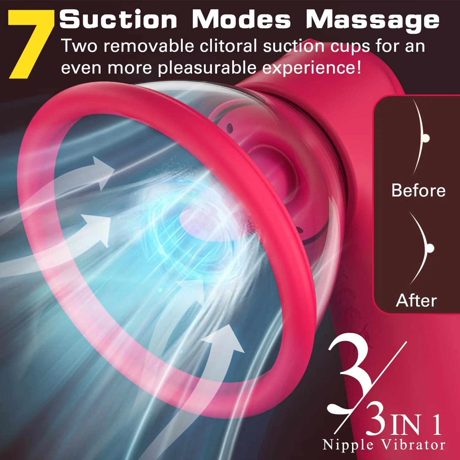 KUSHOR Powerful Sucking Vibrator for Women Tongue Licking Vibrating Clitoris Sucker Vibrator Nipple Stimulator Adults Sex Toy - Image 3