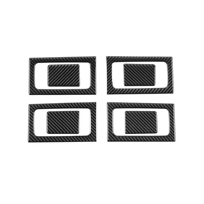 

Unusual Car Inner Door Handle Cover Trim Decoration Stickers For Ford F150 2009-2014 Accessories - Soft Carbon Fiber