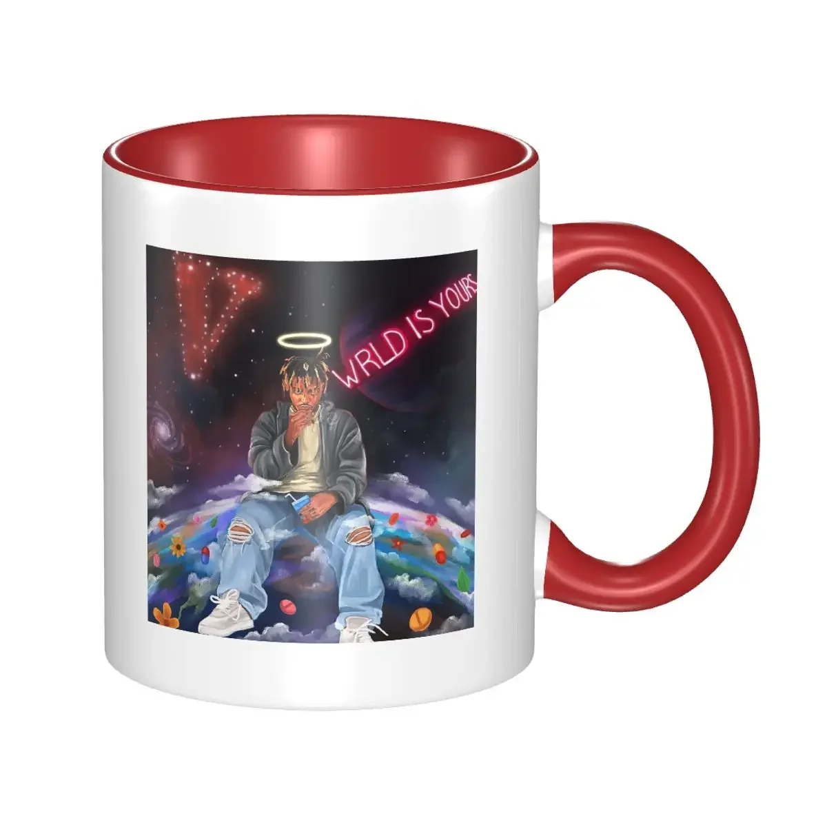

Кружка Juice Wrld в стиле стритвир, забавная керамическая кружка для кофе, чая, молока, посуда для напитков, подарок для женщин и мужчин