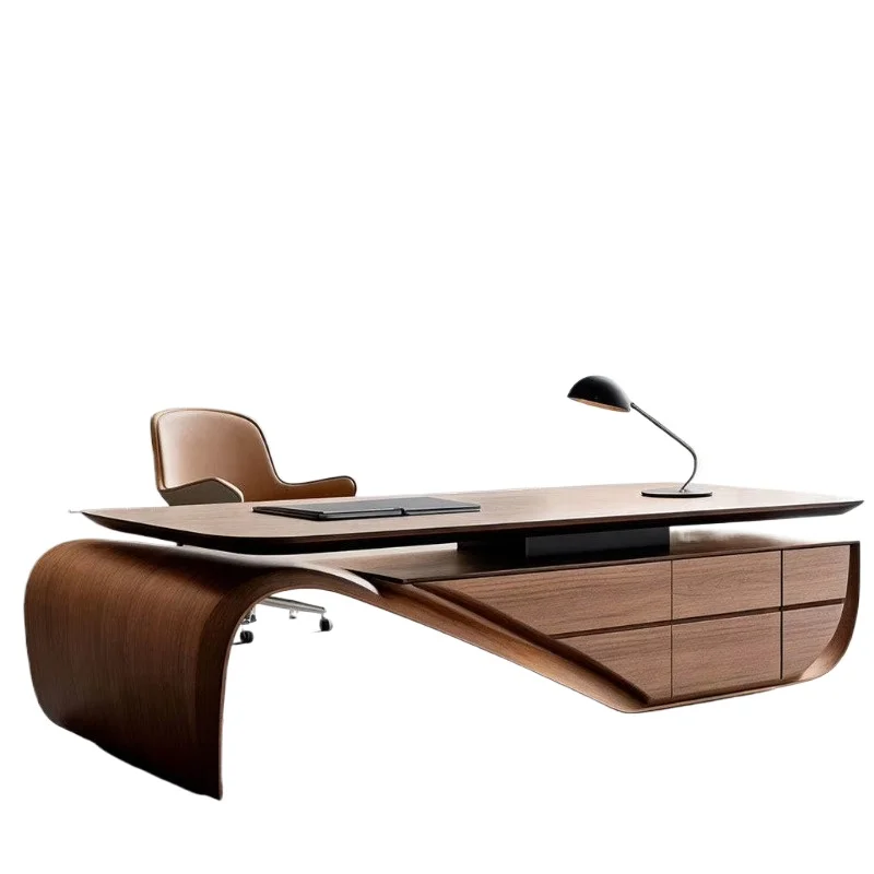 2026 custom fashion class desk black walnut new Chinese beech long desk with locker office furniture