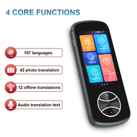 NEW V10 Portable Language Translator 128 Languages Two-Way Real-Time WiFi/Offline Recording/Photo Translatio Language Translator