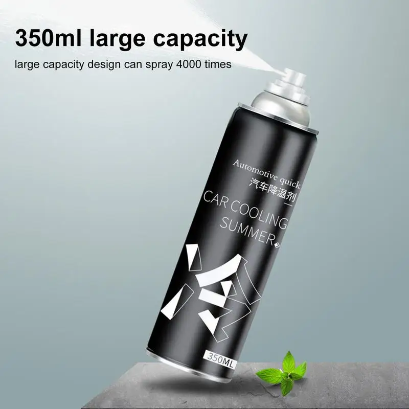 Freeze Spray For Car Quick Cooling Spray Can Large Capacity 350ml Cooling Spray For Car And Skin For Indoor Office Summer