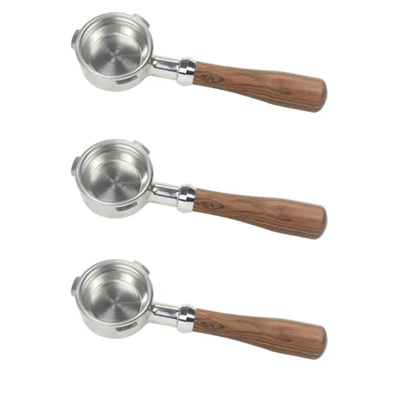 

ABWZ-3Pcs 58MM Coffee Portafilter Coffee Machine Bottomless Filter For Barsetto Coffee Handle Professional Accessory, G