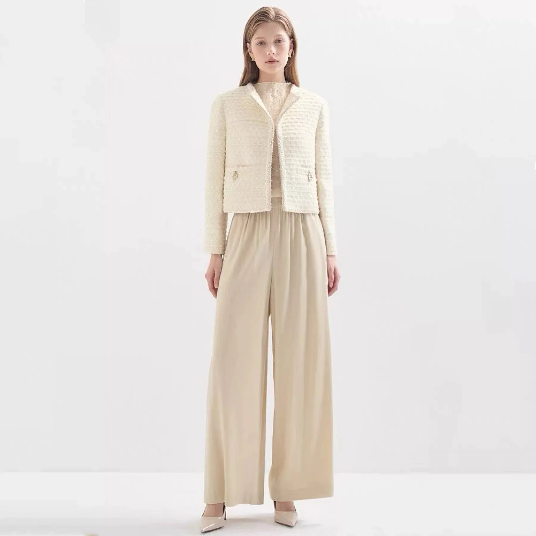 

Лимонный сыр LAN25 Осеннее грубое плетение или Jaet Color Blo Texture Высококачественный тяжелый вес Свободный тонкий Sle для поездок на работу