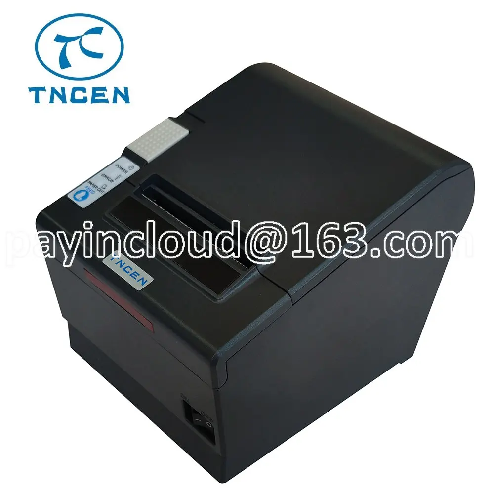 Remote print MQTT server food order online airprint 80mm thermal wireless cloud printer receipt pos with Voice Alarm TCK835CWG