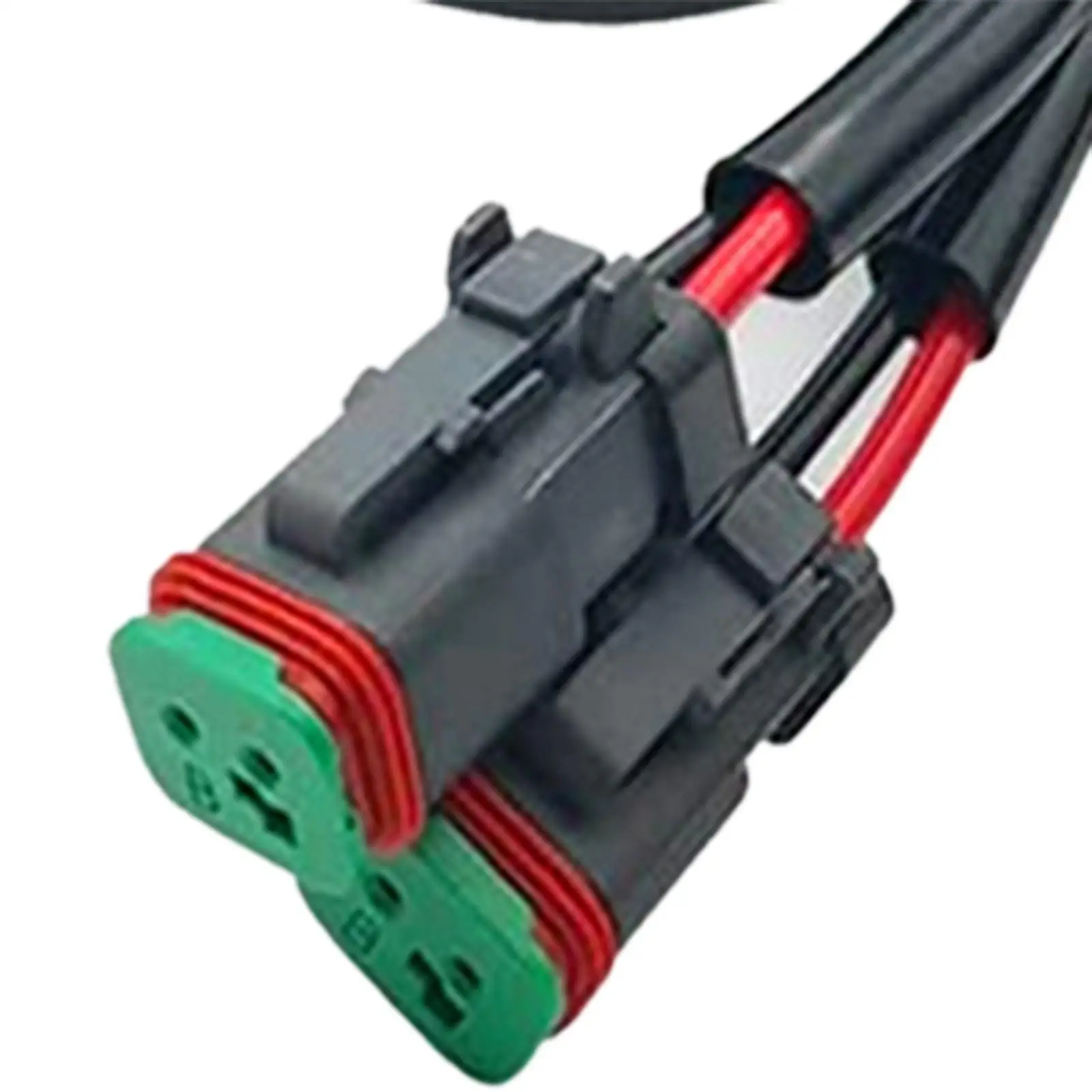 IP68 Waterproof 2 Pin Socket DT DTP Adapters Wiring Harness 19.6inch LED Light Bar Retrofit Splitter Cable for Fog Lights and