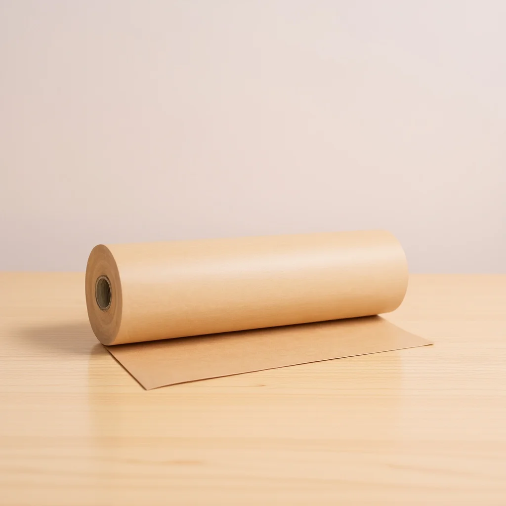 1 لفة ورق تغليف كرافت بني 120Gsm 18In × 10Ft هدية باقة الزهور التفاف لتقوم بها بنفسك لوحة الإعلانات الحرفية صنع لفة ورق الجزار