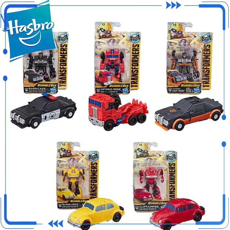 Genuine Hasbro Transformers Bumblebee Optimus Prime Hot Rod Tiny Turbo Cliffjumper (Red Bee) for Boys Girls Gift Model