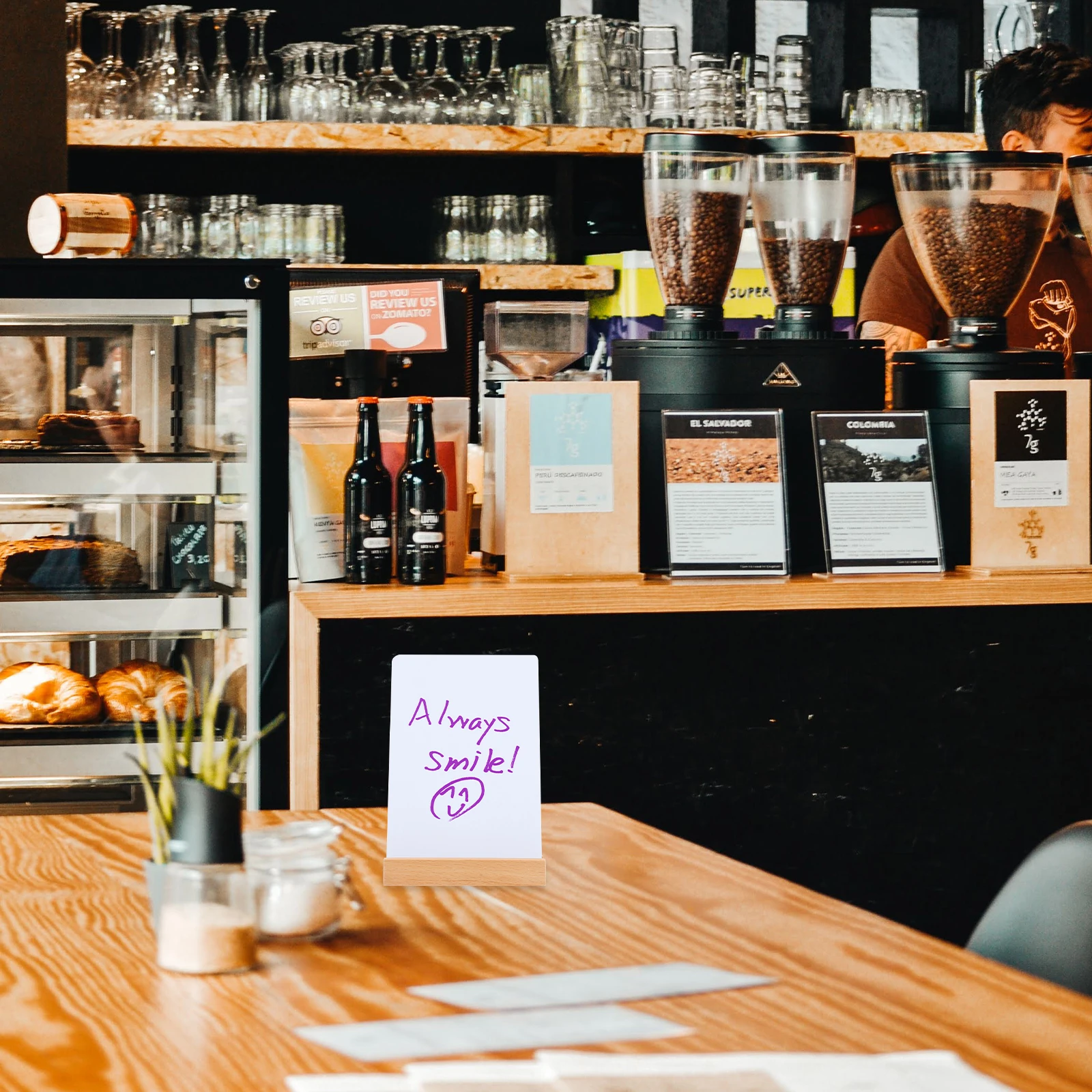 

A6 Size Notice Chalkboard Sturdy Wooden Frame Message Board Easy Install Decorative Writing Board for Office Home Use Whiteboard