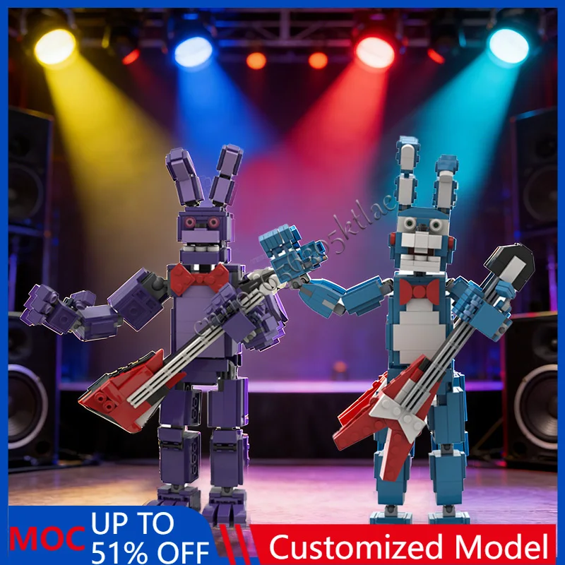 

Настроить серии MOC, строительная игрушка Бонни, модель блока, креативная детская сборка, образовательные рождественские подарки, коллекция дисплея