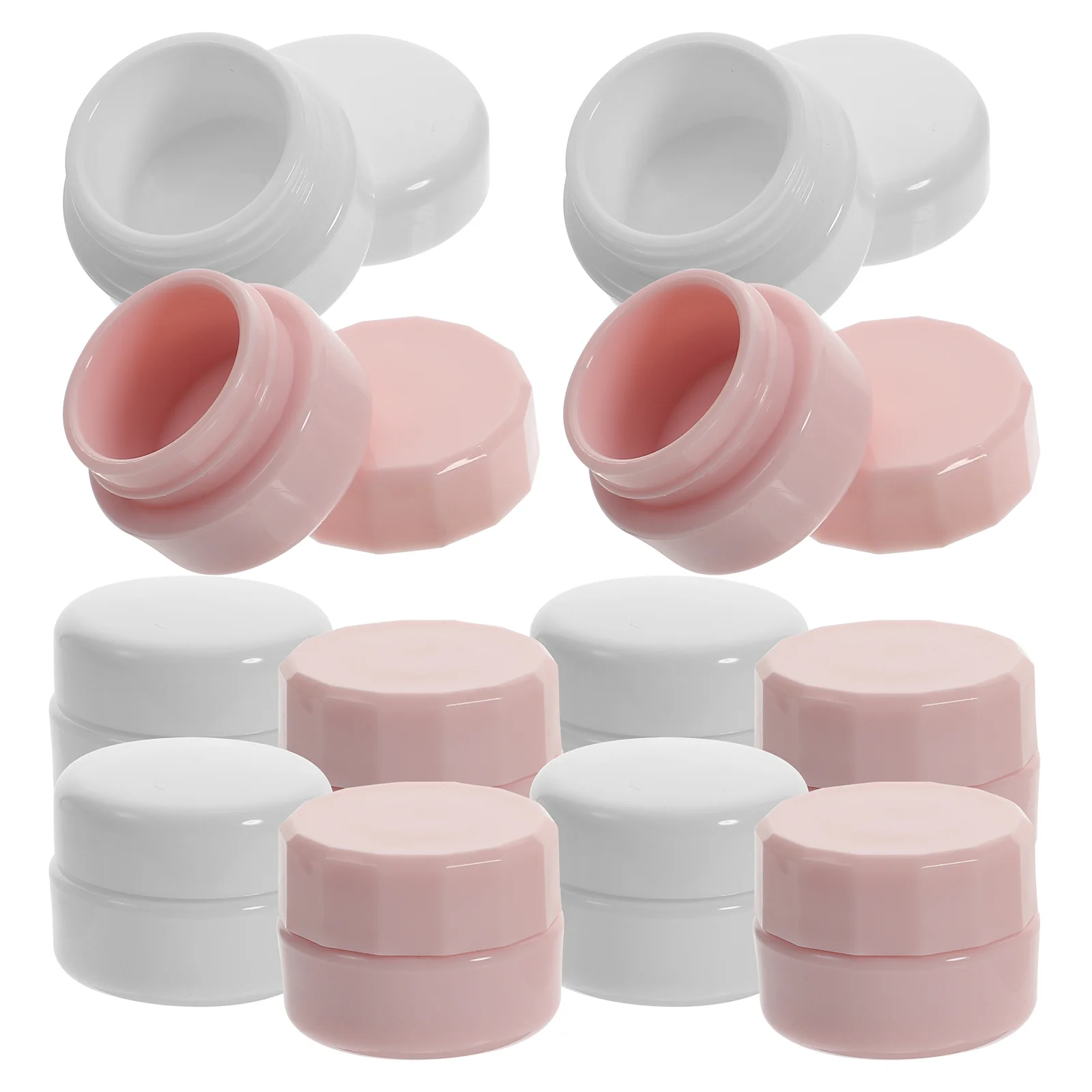 12 Pcs Cream Box Refillable Container Small Jars Plastic with Lids Mini Premium Material Makeup Pp Containers