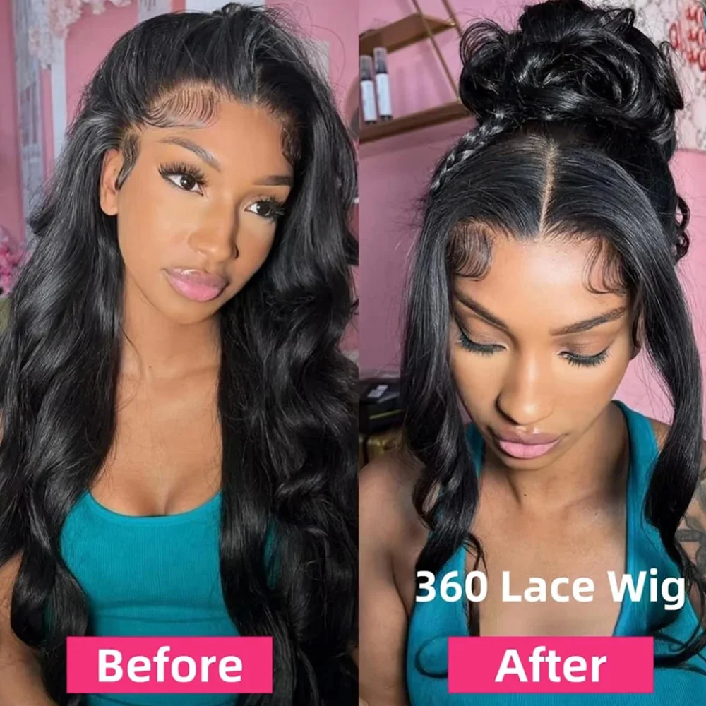 الولايات المتحدة الأمريكية شحن مجاني 360 كامل الدانتيل الجبهة باروكة من شعر طبيعي غلويليس الجسم موجة الدانتيل الباروكات الأمامية للنساء قبل قطعها مع شعر الطفل #4