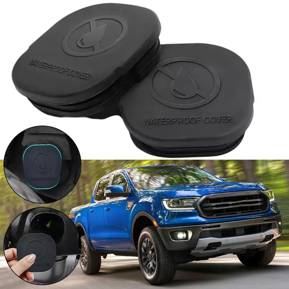 

For Ford Ranger T9 2022 2023 2024 Accessories Rear Rubber Sealing Protective Back Frame Axle 2PCS Cover Beam Sandproof Mat C2A2