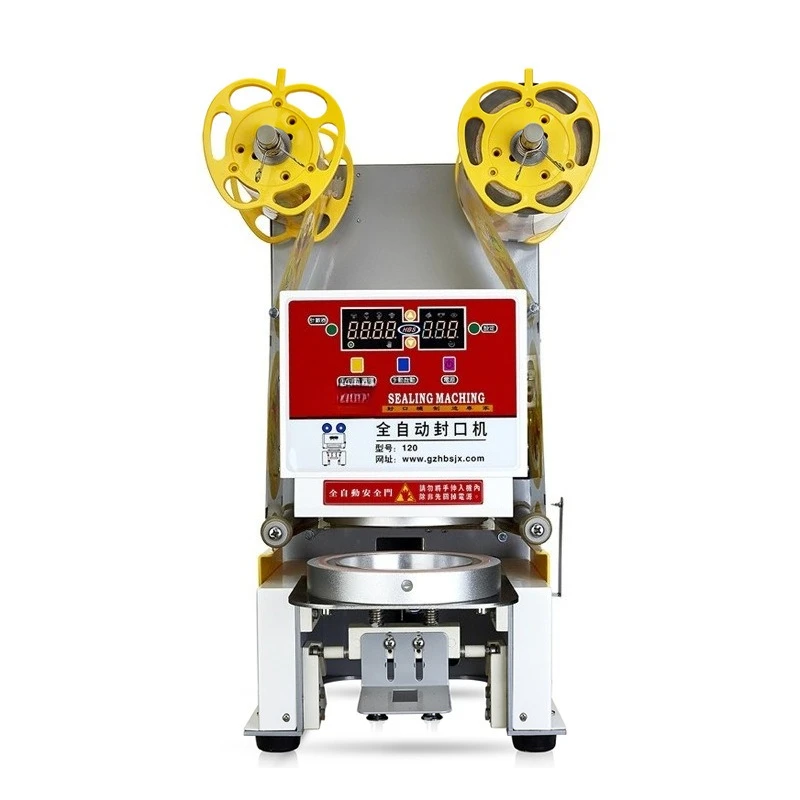 

Film sealing machine Continuous automatic cup sealing machine, aluminum film, milk tea snack bar cup