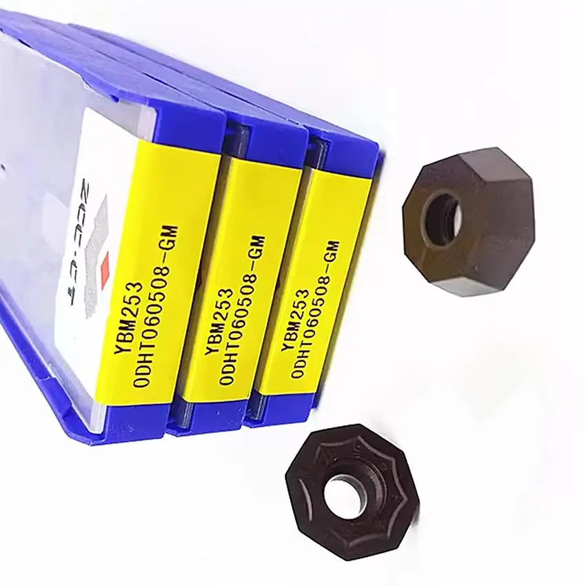 

ODHT060508-GM YBM253 ODHT060508-GM ZCC.CT CNC carbide inserts ODHT060508 Milling insert For Steel, Stainless steel 10pcs/box