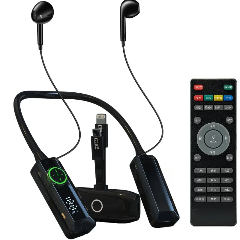 

New Sound Card, Earphone, All in One, Fully Wireless Live Streaming, Built in Microphone Set, Long Battery Life