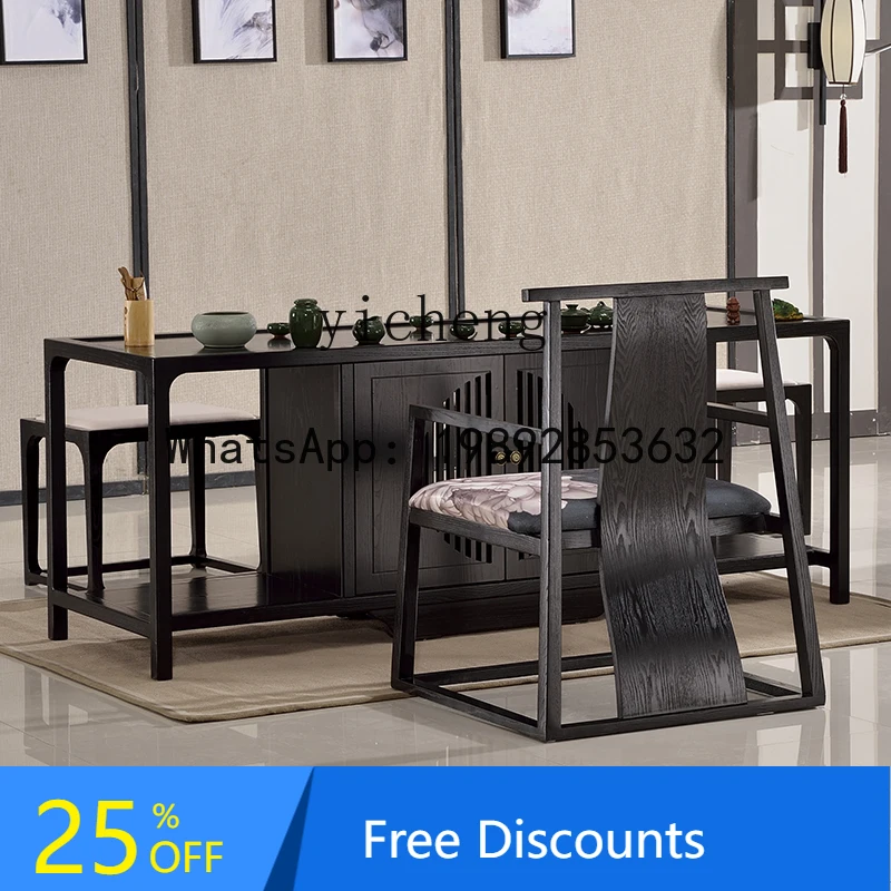 ABC  solid wood tea table and chair combination tea  table antique  coffee table drinking kung fu