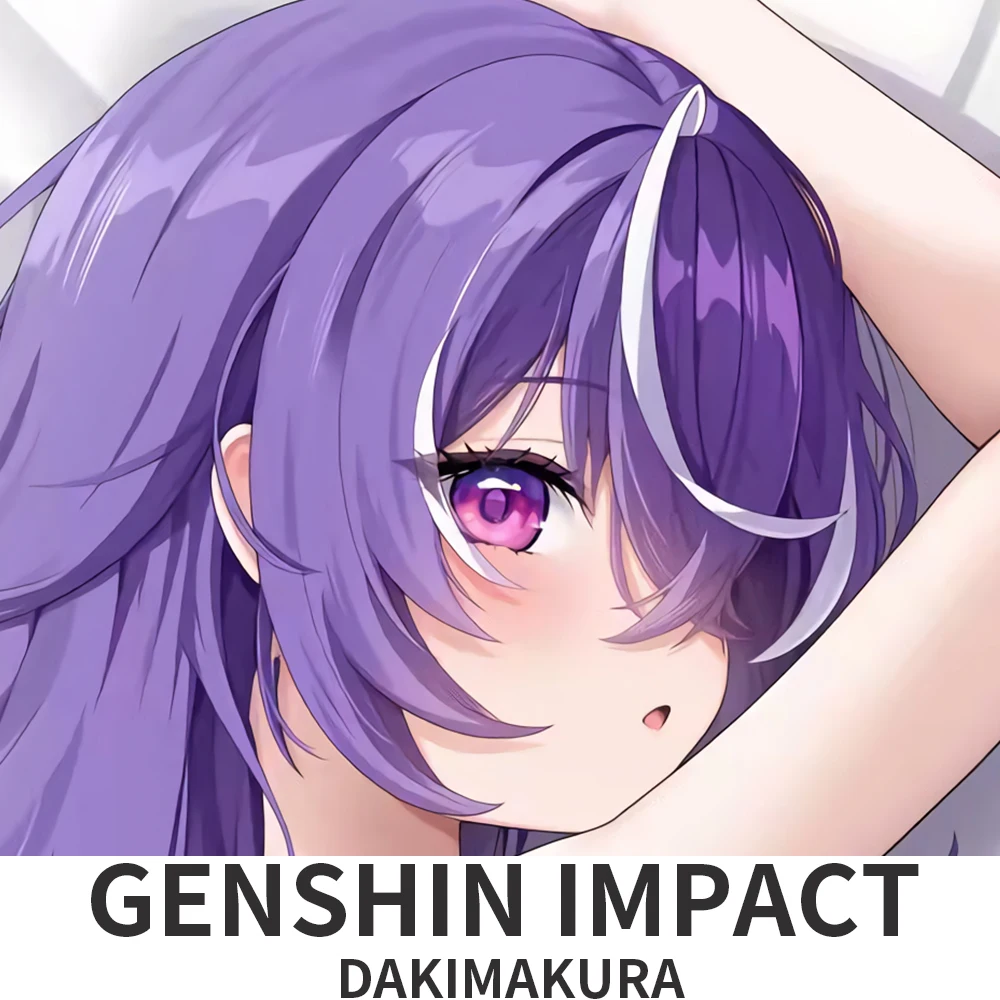 Anime Genshin Impact Charlotte Sexy Dakimakura Hugging Body Pillow Case Moria Ruruka Otaku Pillowcase Cushion Cover Bedding