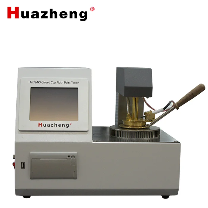 Huazheng Electric Oil Testing Closed Cup Flash Point Tester Pensky Marten Flash Fire Point Apparatus