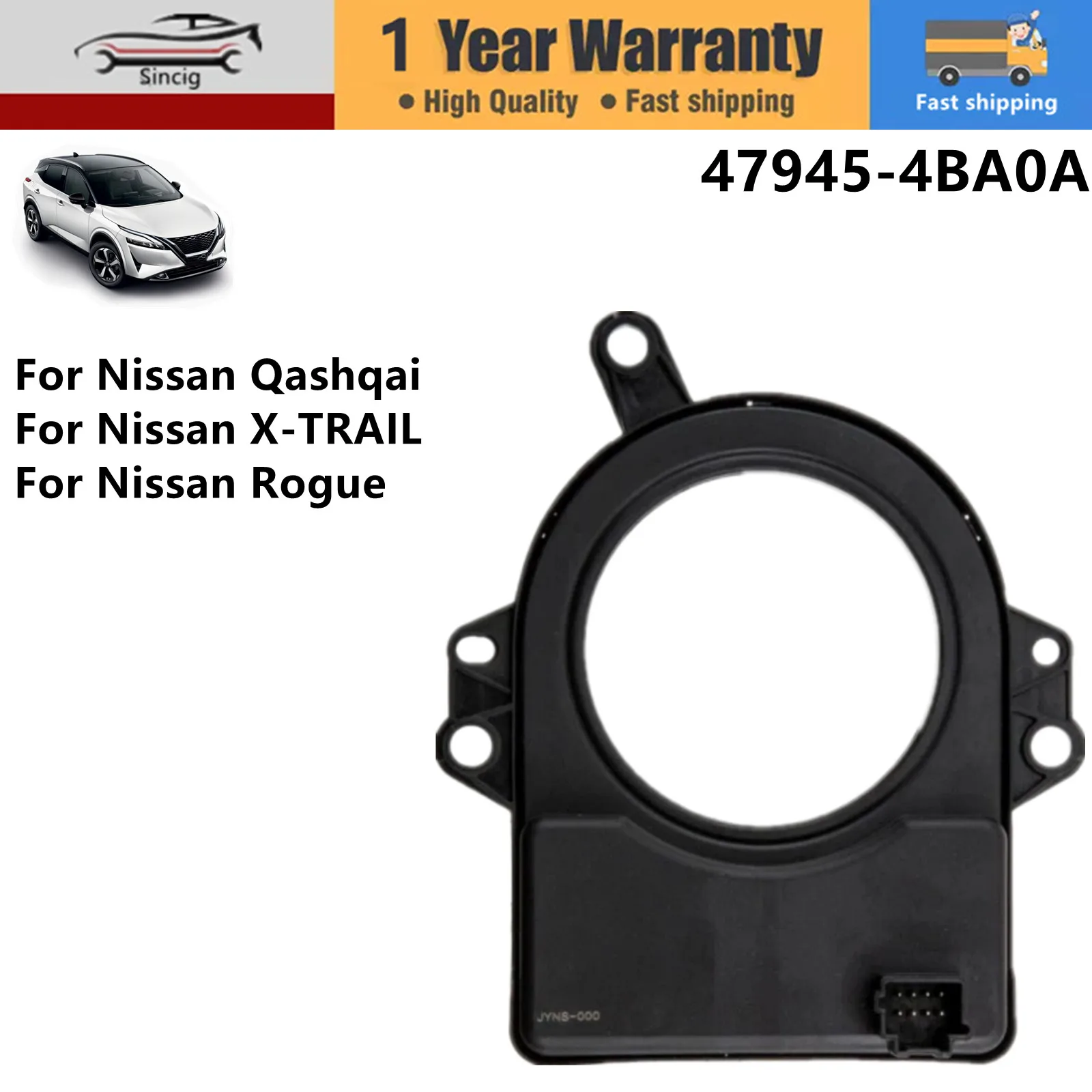 Sensor de Ângulo de Direção Leitura precisa dos ângulos de curvatura Para Nissan Qashqai X-TRAIL 2015-2022 Nissan Rogue 2014-2023 47945-4BA0A