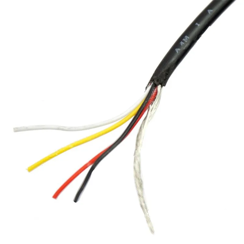 1M E-Gitarren-Bass-Tonabnehmer-Verbindungskabel, 4-adriges geschirmtes Kabel, Gitarren-Potentiometer-Verbindungskabel, 4-adriges und erdspeziertes Kabel, Gitarrenteile – Detail 3