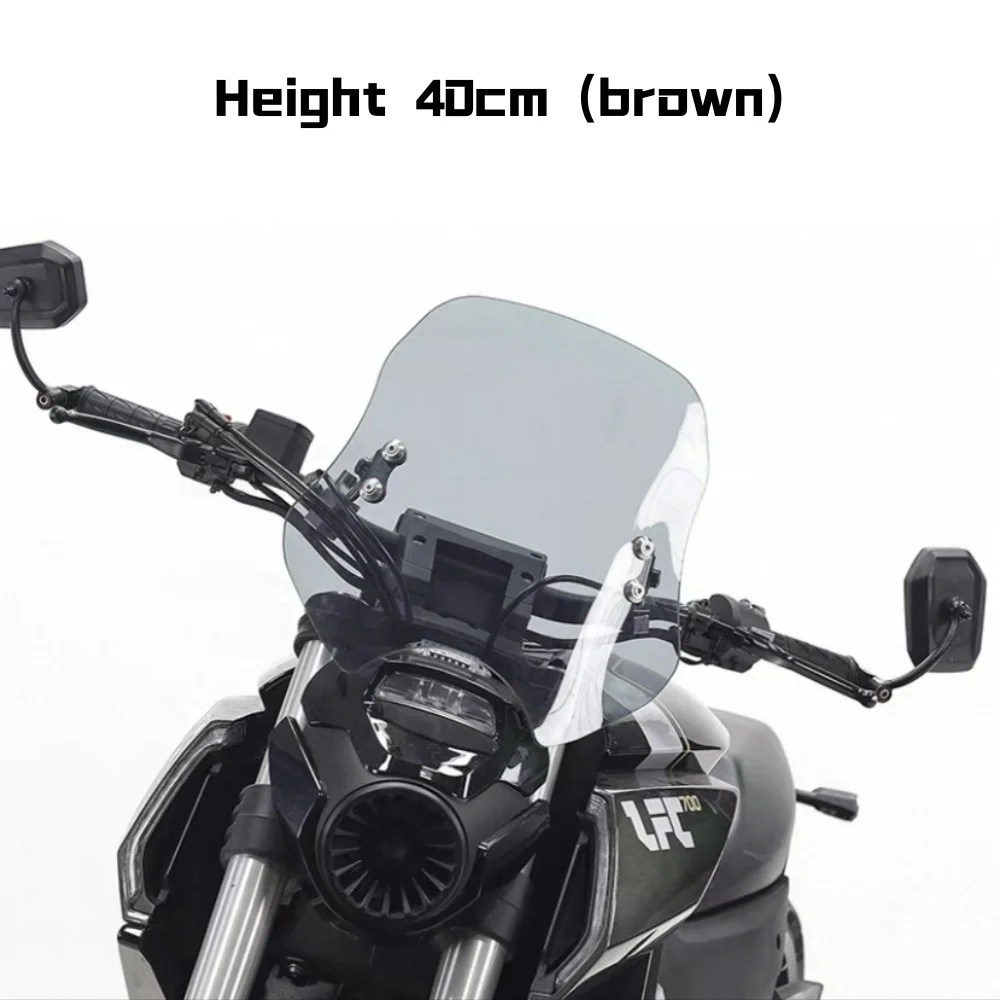 Parabrisas grueso y regulable en altura modificado para accesorios de motocicleta Benda LFC700.