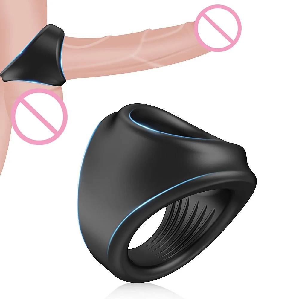 Силиконовая насадка на пенис, растягивающее мужское кольцо на член, Мужская клетка верности, секс-игрушки для мужчин