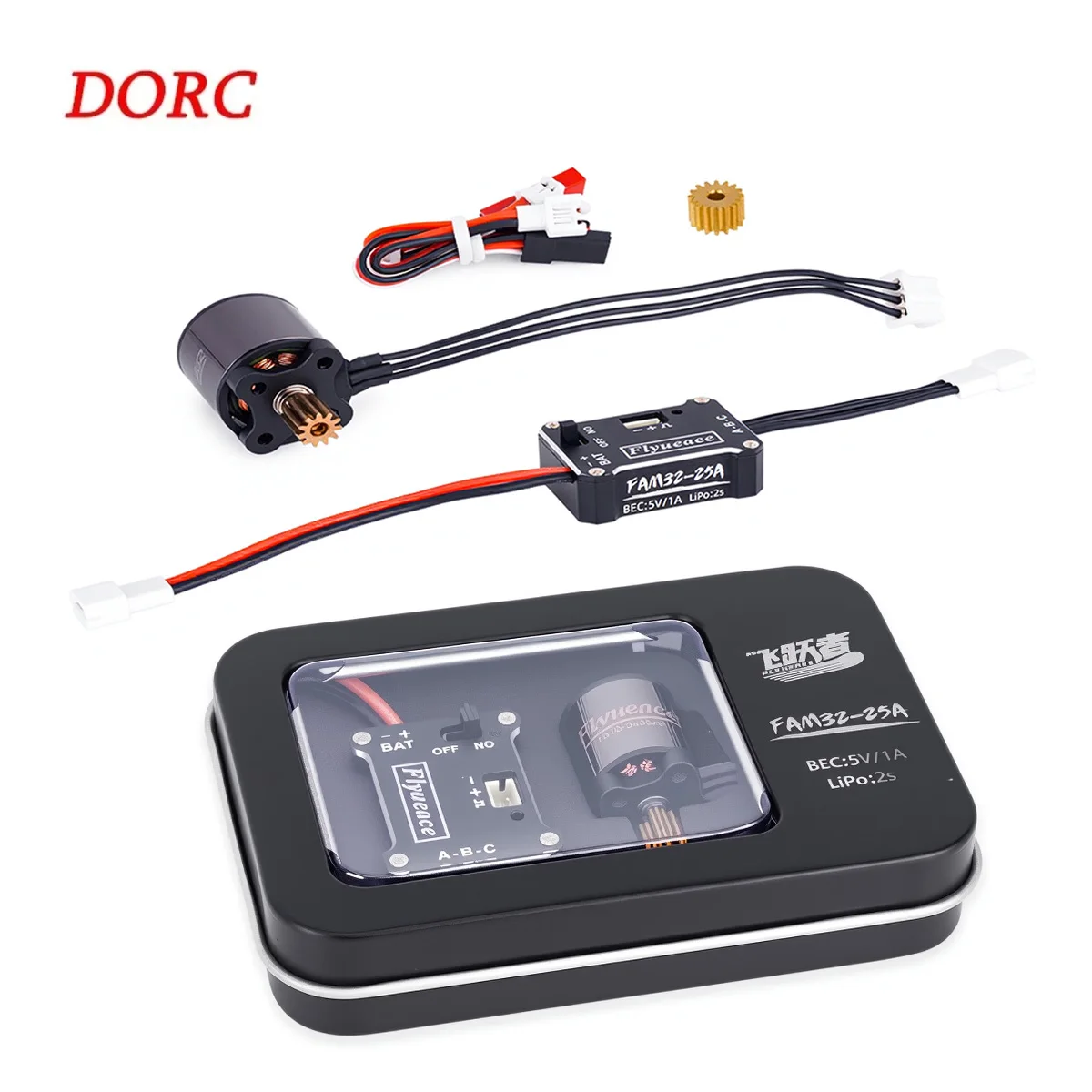 TRX4M 1/18 Outer Rotor Brushless Combo – 25A ESC 1212 3500KV Motor System for Crawler Upgrades